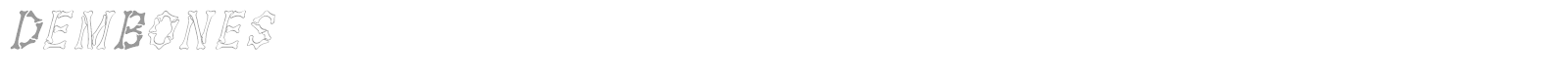 DemBones font preview